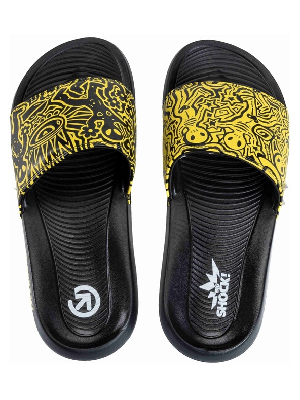 Meatfly Meatfly papuče Tonny Big Shock Black / Yellow