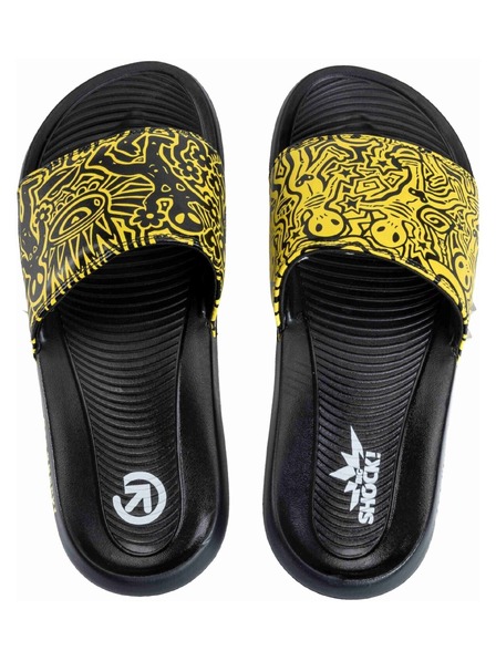 Meatfly Meatfly papuče Tonny Big Shock Black / Yellow