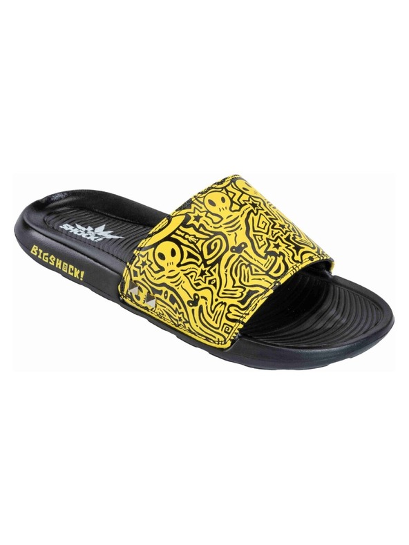 Meatfly Meatfly papuče Tonny Big Shock Black / Yellow
