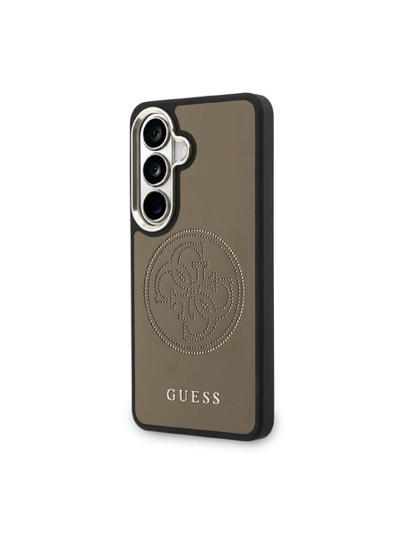 Guess Guess PU Perforated 4G Logo Magnetic Zadný Kryt pre Samsung Galaxy S26 Brown