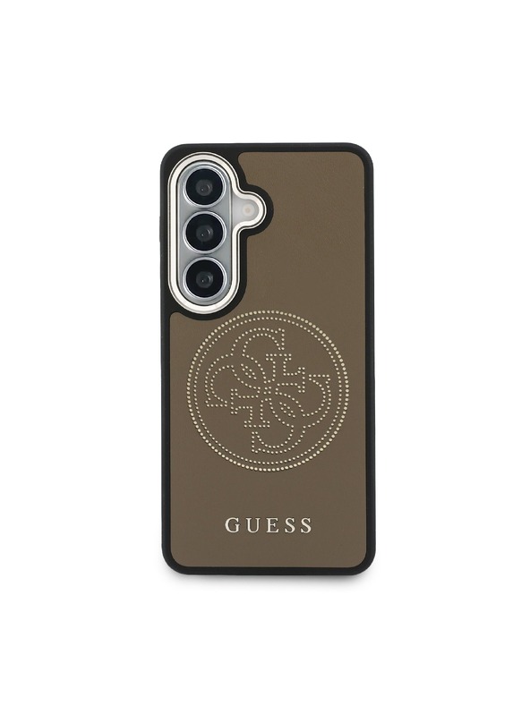 Guess Guess PU Perforated 4G Logo Magnetic Zadný Kryt pre Samsung Galaxy S26 Brown