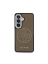 Guess Guess PU Perforated 4G Logo Magnetic Zadný Kryt pre Samsung Galaxy S26 Brown