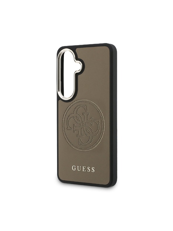 Guess Guess PU Perforated 4G Logo Magnetic Zadný Kryt pre Samsung Galaxy S26 Brown