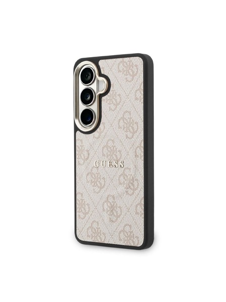 Guess Guess PU Leather 4G Gold Frame Magnetic Zadný Kryt pre Samsung Galaxy S26 Pink