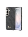 Guess Guess PU 4G Script Metal Logo Magnetic Zadný Kryt pre Samsung Galaxy S26 Black