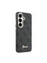Guess Guess PU 4G Script Metal Logo Magnetic Zadný Kryt pre Samsung Galaxy S26 Black