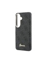 Guess Guess PU 4G Script Metal Logo Magnetic Zadný Kryt pre Samsung Galaxy S26 Black