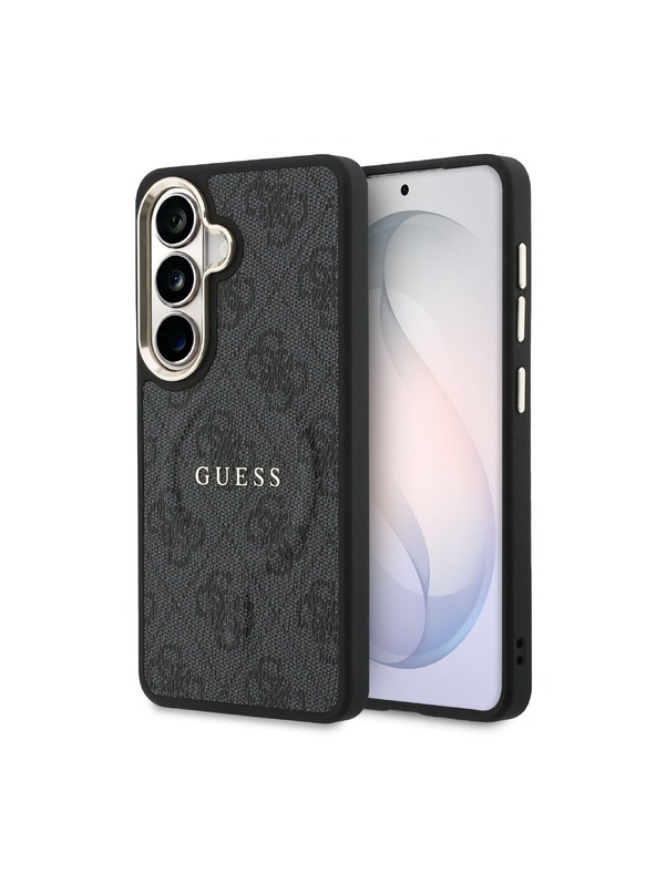 Guess Guess PU Leather 4G Gold Frame Magnetic Zadný Kryt pre Samsung Galaxy S26 Black
