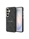 Guess Guess PU Leather 4G Gold Frame Magnetic Zadný Kryt pre Samsung Galaxy S26 Black