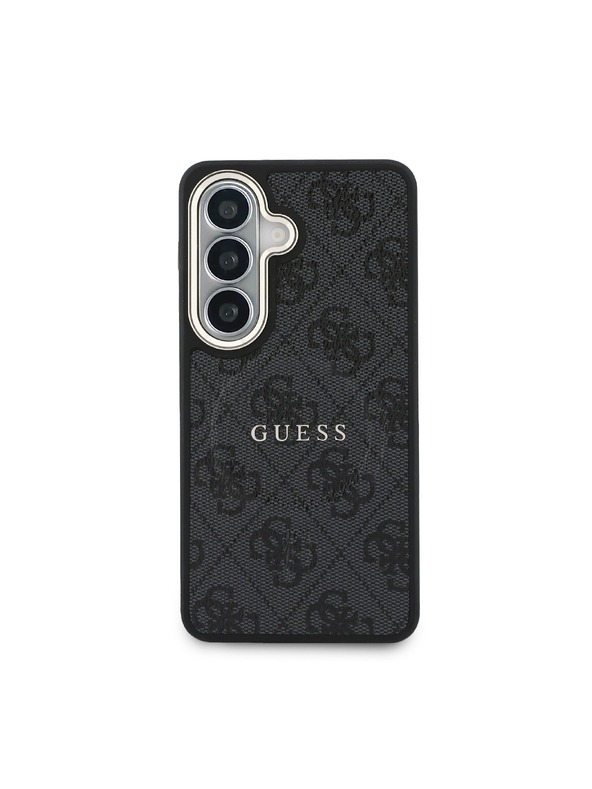 Guess Guess PU Leather 4G Gold Frame Magnetic Zadný Kryt pre Samsung Galaxy S26 Black