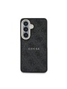 Guess Guess PU Leather 4G Gold Frame Magnetic Zadný Kryt pre Samsung Galaxy S26 Black