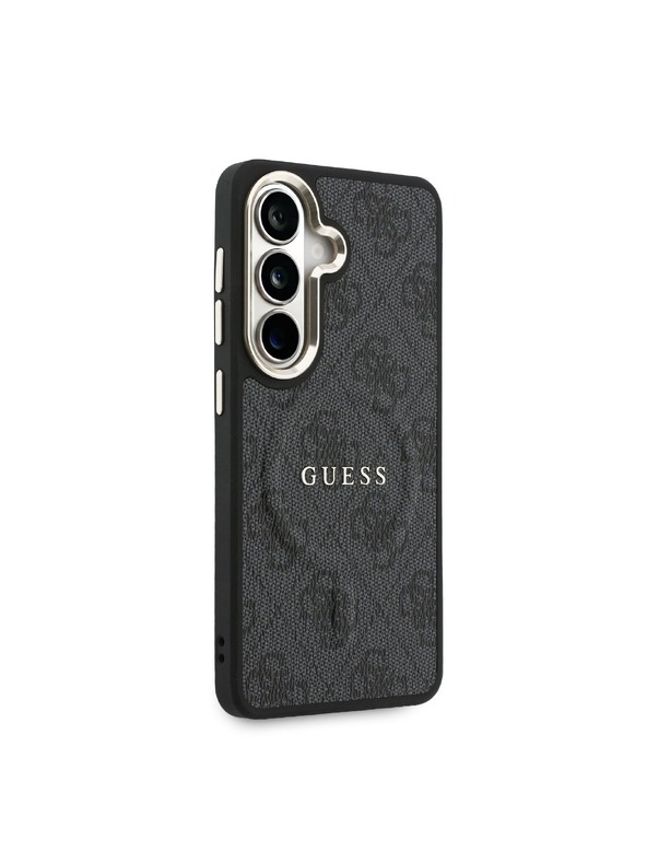 Guess Guess PU Leather 4G Gold Frame Magnetic Zadný Kryt pre Samsung Galaxy S26 Black