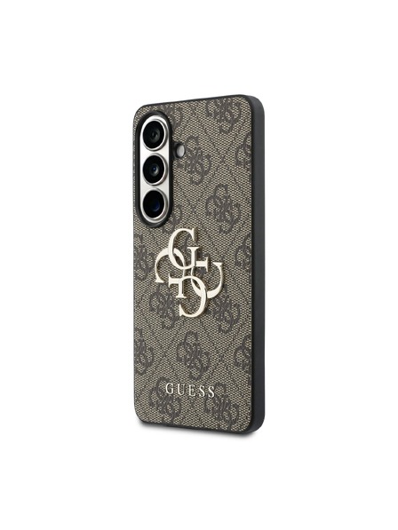 Guess Guess PU 4G Metal Logo Zadný Kryt pre Samsung Galaxy S26 Brown