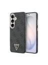 Guess Guess PU Leather 4G Strass Triangle Logo Gold Frame Magnetic Zadný Kryt pre Samsung Galaxy S26 Black
