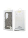 Guess Guess PU 4G Script Metal Logo Magnetic Zadný Kryt pre Samsung Galaxy S26 Brown