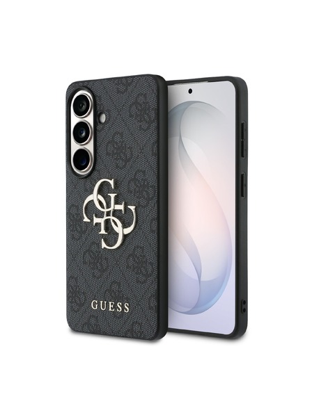 Guess Guess PU 4G Metal Logo Zadný Kryt pre Samsung Galaxy S26 Grey