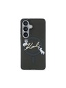Karl Lagerfeld Karl Lagerfeld IML Choupette Karl Script Logo Magnetický Zadný Kryt pre Samsung Galaxy S26 Black