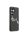 Karl Lagerfeld Karl Lagerfeld IML Choupette Karl Script Logo Magnetický Zadný Kryt pre Samsung Galaxy S26 Black