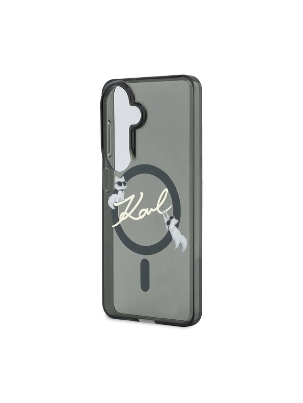 Karl Lagerfeld Karl Lagerfeld IML Choupette Karl Script Logo Magnetický Zadný Kryt pre Samsung Galaxy S26 Black