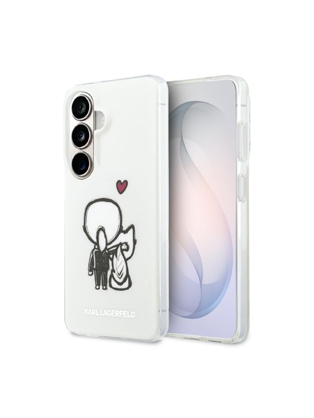 Karl Lagerfeld Karl Lagerfeld IML K&CH Back Logo Magnetický Zadný Kryt pre Samsung Galaxy S26 Transparent