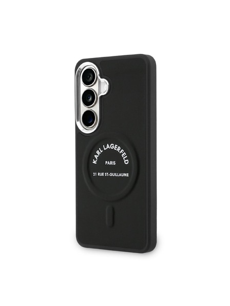 Karl Lagerfeld Karl Lagerfeld PU RSG Logo Magnetický Zadný Kryt pre Samsung Galaxy S26 Black
