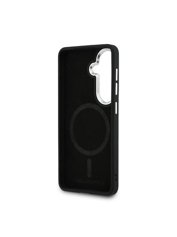 Karl Lagerfeld Karl Lagerfeld PU RSG Logo Magnetický Zadný Kryt pre Samsung Galaxy S26 Black