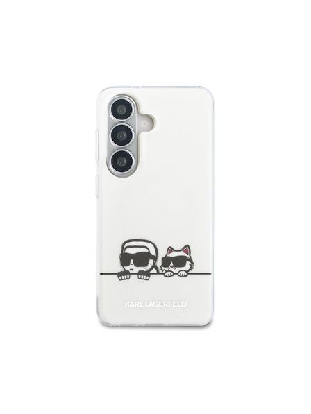 Karl Lagerfeld Karl Lagerfeld IML K&CH Peekaboo Logo Magnetický Zadný Kryt pre Samsung Galaxy S26 White