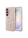 Karl Lagerfeld Karl Lagerfeld IML Choupette Karl Script Logo Magnetický Zadný Kryt pre Samsung Galaxy S26 Pink