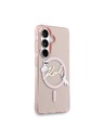 Karl Lagerfeld Karl Lagerfeld IML Choupette Karl Script Logo Magnetický Zadný Kryt pre Samsung Galaxy S26 Pink