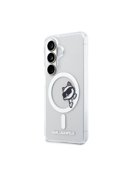 Karl Lagerfeld Karl Lagerfeld IML Choupette Peekaboo Logo Magnetický Zadný Kryt pre Samsung Galaxy S26 Transparent
