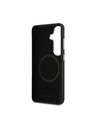 Karl Lagerfeld Karl Lagerfeld Grained PU Leather K&CH Heads Magnetický Zadný Kryt pre Samsung Galaxy S26 Black