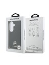 Karl Lagerfeld Karl Lagerfeld Grained PU Leather K&CH Heads Magnetický Zadný Kryt pre Samsung Galaxy S26 Black