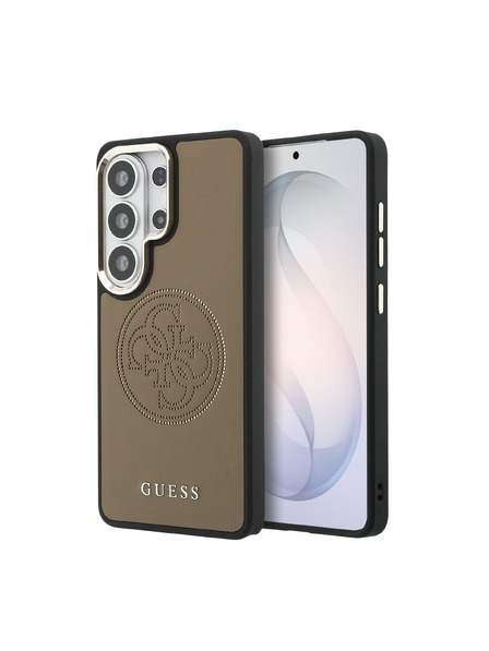 Guess Guess PU Perforated 4G Logo Magnetický Zadný Kryt pre Samsung Galaxy S26 Ultra Brown