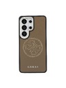 Guess Guess PU Perforated 4G Logo Magnetický Zadný Kryt pre Samsung Galaxy S26 Ultra Brown