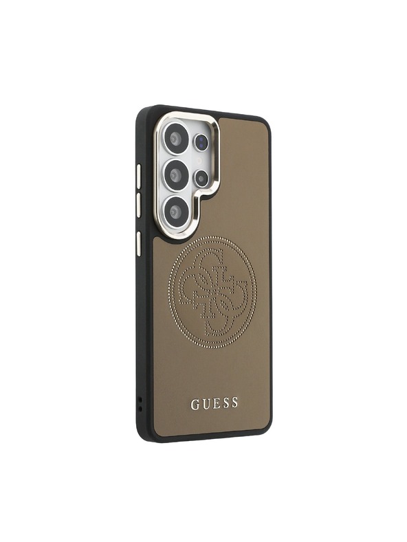 Guess Guess PU Perforated 4G Logo Magnetický Zadný Kryt pre Samsung Galaxy S26 Ultra Brown
