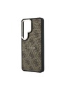 Guess Guess PU Leather 4G Gold Frame Magnetický Zadný Kryt pre Samsung Galaxy S26 Ultra Brown