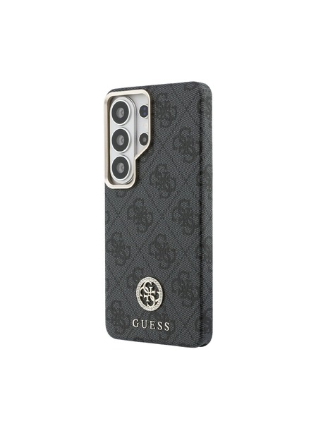 Guess Guess PU Leather 4G Strass Logo Gold Frame Magnetický Zadný Kryt pre Samsung Galaxy S26 Ultra Black