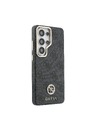 Guess Guess PU Leather 4G Strass Logo Gold Frame Magnetický Zadný Kryt pre Samsung Galaxy S26 Ultra Black