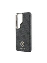 Guess Guess PU Leather 4G Strass Logo Gold Frame Magnetický Zadný Kryt pre Samsung Galaxy S26 Ultra Black