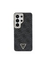 Guess Guess PU Leather 4G Strass Triangle Logo Gold Frame Magnetický Zadný Kryt pre Samsung Galaxy S26 Ultra Black