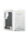 Guess Guess PU Leather 4G Strass Triangle Logo Gold Frame Magnetický Zadný Kryt pre Samsung Galaxy S26 Ultra Black