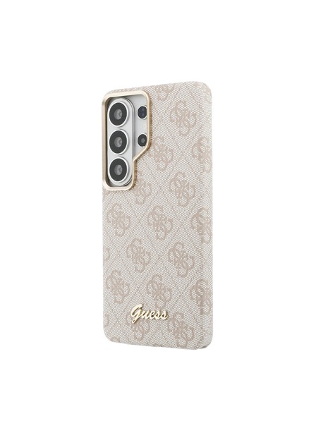 Guess Guess PU 4G Script Metal Logo Magnetický Zadný Kryt pre Samsung Galaxy S26 Ultra Pink