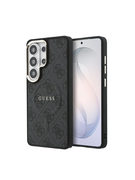 Guess Guess PU Leather 4G Gold Frame Magnetický Zadný Kryt pre Samsung Galaxy S26 Ultra Black
