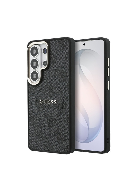 Guess Guess PU Leather 4G Gold Frame Magnetický Zadný Kryt pre Samsung Galaxy S26 Ultra Black