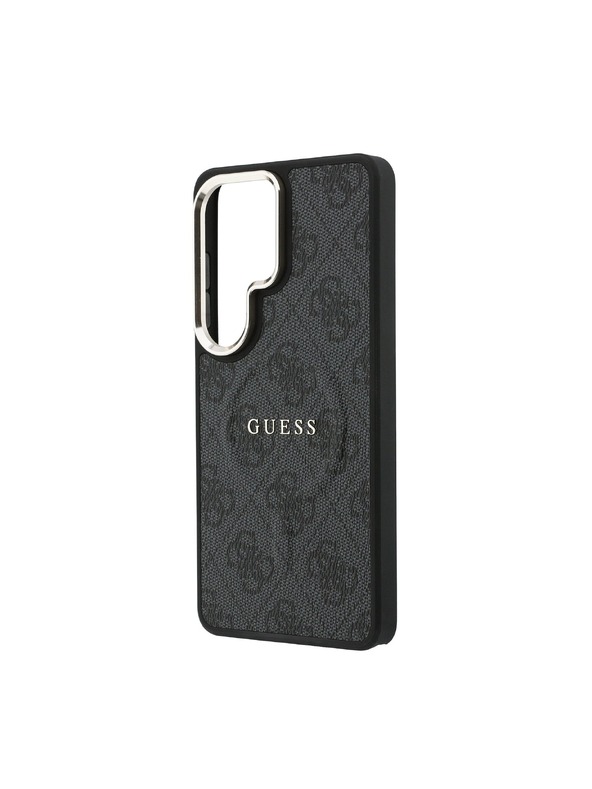 Guess Guess PU Leather 4G Gold Frame Magnetický Zadný Kryt pre Samsung Galaxy S26 Ultra Black