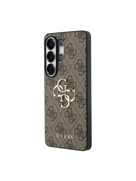 Guess Guess PU 4G Metal Logo Zadný Kryt pre Samsung Galaxy S26 Ultra Brown