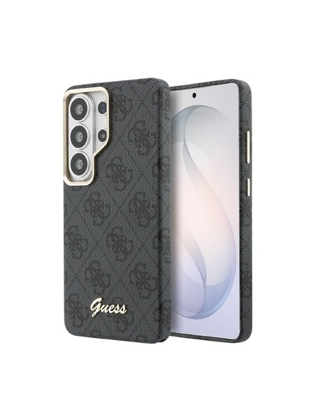 Guess Guess PU 4G Script Metal Logo Magnetický Zadný Kryt pre Samsung Galaxy S26 Ultra Black