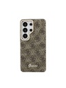 Guess Guess PU 4G Script Metal Logo Magnetický Zadný Kryt pre Samsung Galaxy S26 Ultra Brown