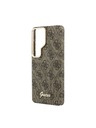 Guess Guess PU 4G Script Metal Logo Magnetický Zadný Kryt pre Samsung Galaxy S26 Ultra Brown
