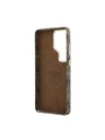 Guess Guess PU 4G Script Metal Logo Magnetický Zadný Kryt pre Samsung Galaxy S26 Ultra Brown